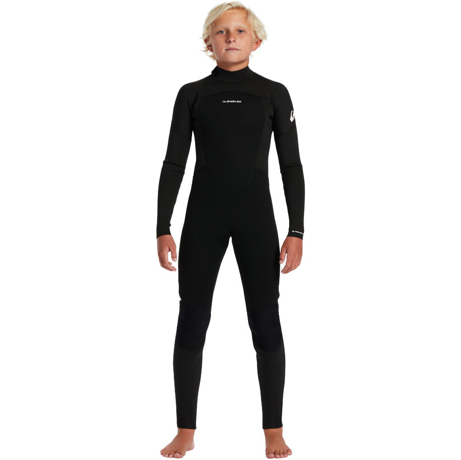 2026 Quiksilver Junior Prologue 4/3mm Rug Ritssluiting Wetsuit EQBW103119 - Black